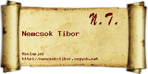 Nemcsok Tibor névjegykártya